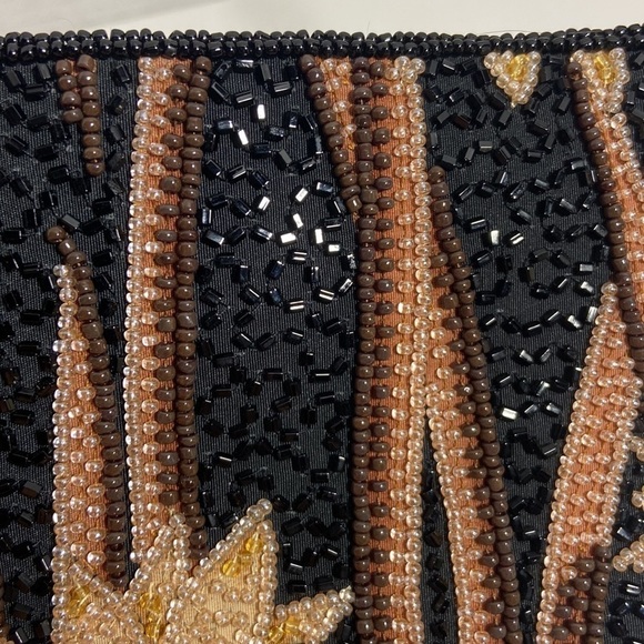 PROUD Mary & Co black neutral beaded satchel bag - Picture 11 of 14